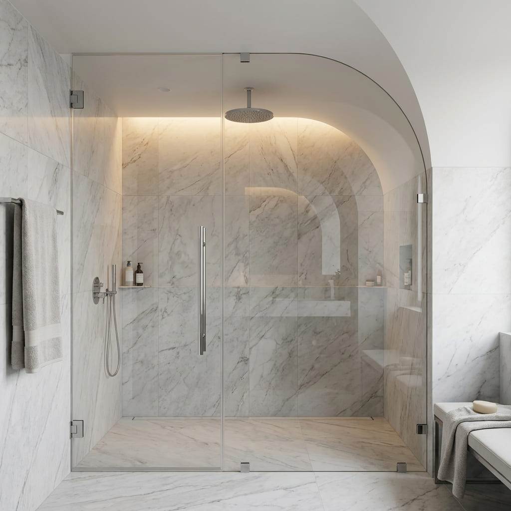 door shower