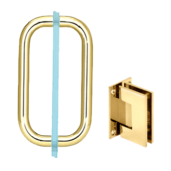 Polished Brass Hardware Color - Shower Package - Glass Shower Direct