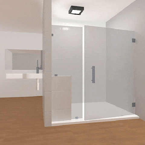 Inline Frameless Glass Showers Style - Glass Shower Direct