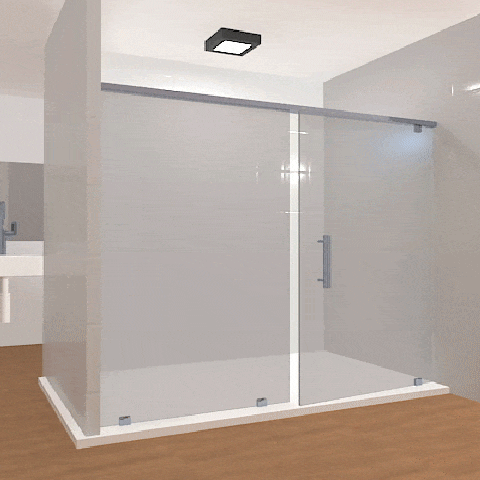 Inline Frameless Glass Showers Style - Glass Shower Direct