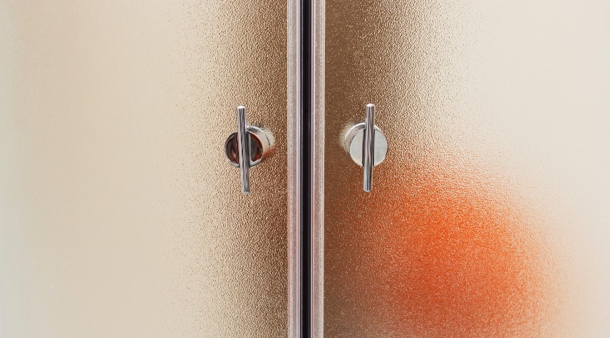 frosted glass shower doors